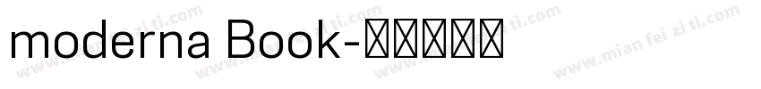 moderna Book字体转换